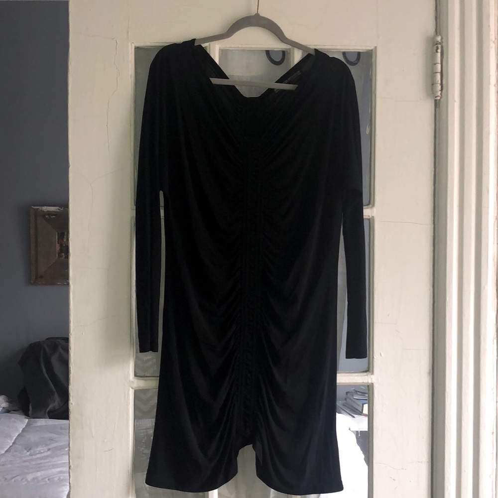 AllSaints | Saranne Black Ruched Dress
